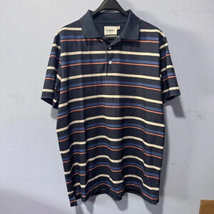 Goodfellow &‎ Co striped mens  polo size XL